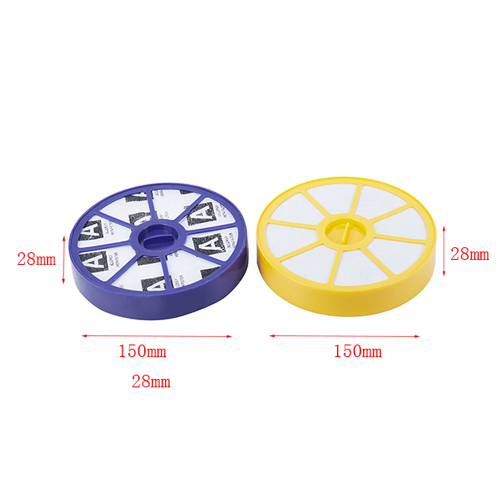 RALCA-4Pcs Front And Back HEPA Filter Kit For Dyson DC05 DC08 Pre And Post ,Upper And Lower Motor Allergy Vacuum Replacement