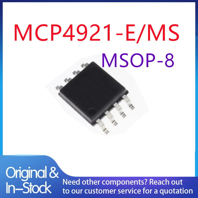 (5piece)100% New MCP4921-E/MS MCP4921 E/MS 4921E msop-8