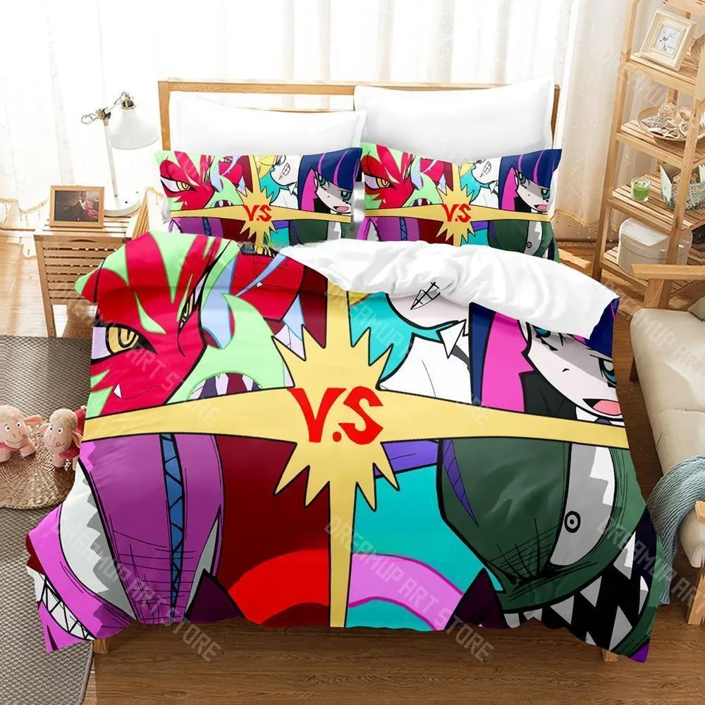 3D Printed Panty Stocking  Garterbelt Anime Bedding Set for Boys Girls Duvet Cover Twin Queen King Full Single Double Sizes