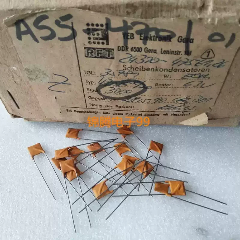 10-100pcs early West German RFT 47nf 63v 0.047uf 473 high-frequency silver film ceramic coupling capacitor