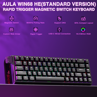 AULA WIN68 HE Esports Magnetic Switch Keyboard Rapid Trigger 8K Return RGB Hotswap 60% 68% Custom Game Keyboard