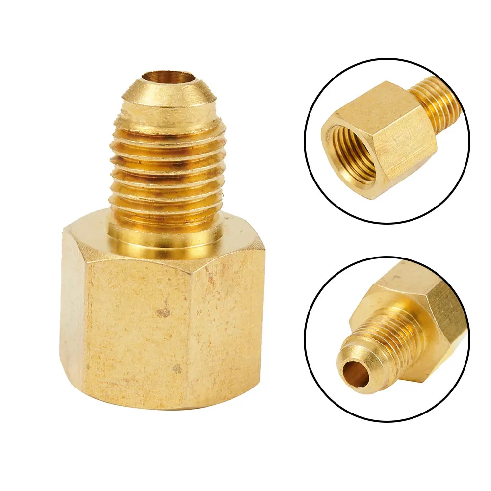 1/4'' SAE AG To G1/4'' IG Nitrogen Regulator Adapter Fittings Air Conditioning Threaded Fitting For Nitrogen Pressure Reducer