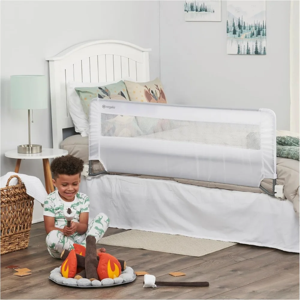 54-дюймовый удлиненный поручень для кровати с усиленной системой безопасности с якорем для надежного сна