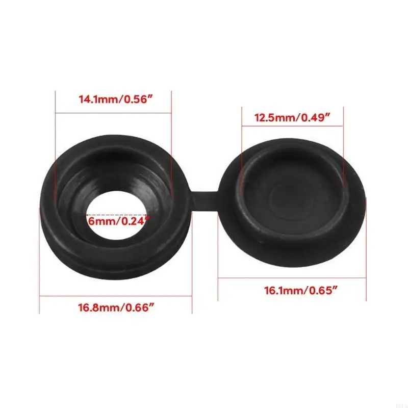 R6FA 36PCS أثاث خزانة الأثاث الزخرفي قابلة للطي غلاف واقية الغطاء الغطاء المسمار لخزانة الأثاث