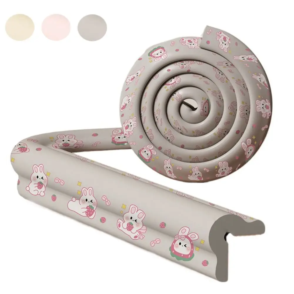 2m Desk Edge Guard Strip Cartoon Digital Pattern Soft Wall Corner Protector Thickend Baby Safety Anti Collision Cushion Bedside