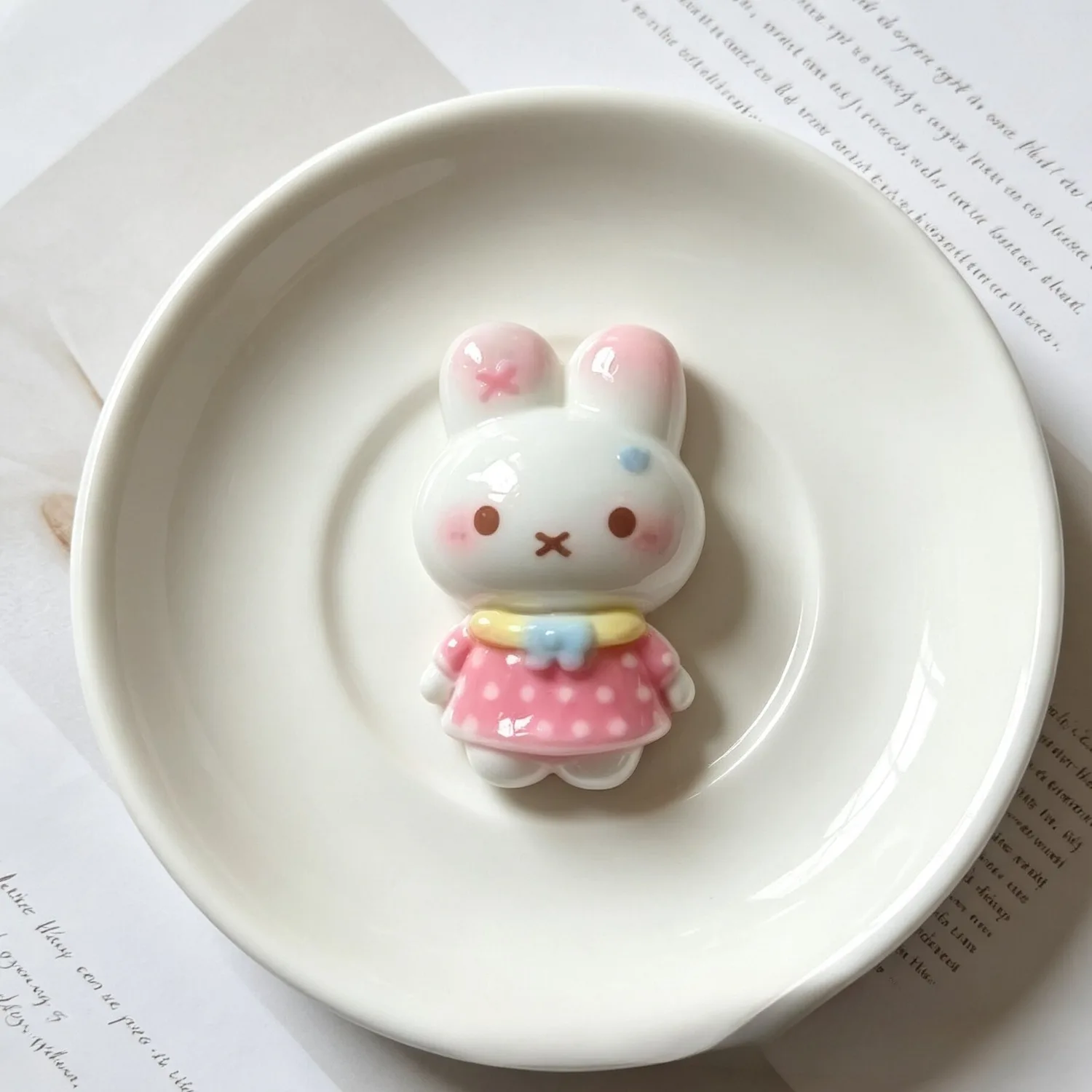 Cute Miffy Bunny Resin Charms Cartoon Rabbit Colorful Dress Cabochons Kawaii DIY Craft Decoration Phone Case Hair Accessories