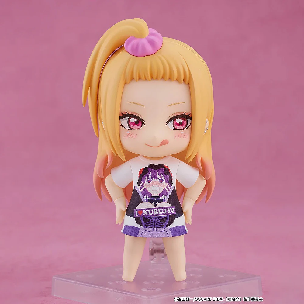 GSC Nendoroid 2556 Marin Kitagawa (Slippery Girls Full Graphic T-Shirt Ver.) (My Dress-Up Darling) 100mm Anime Action Figure Toy