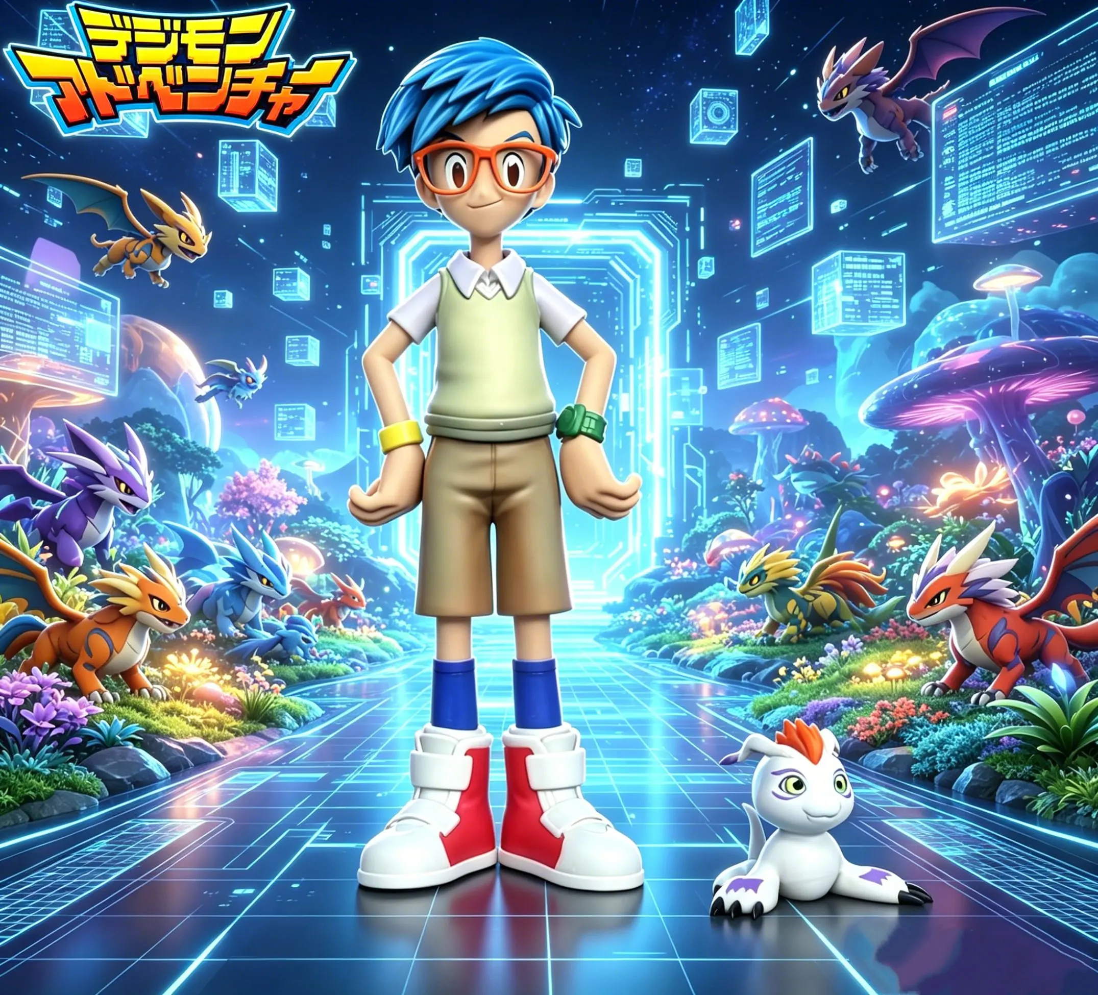 Anime Digimon Adventure Kido Jo Figure Gabumon Action Figures PVC Statue Collection Model Toys Gifts
