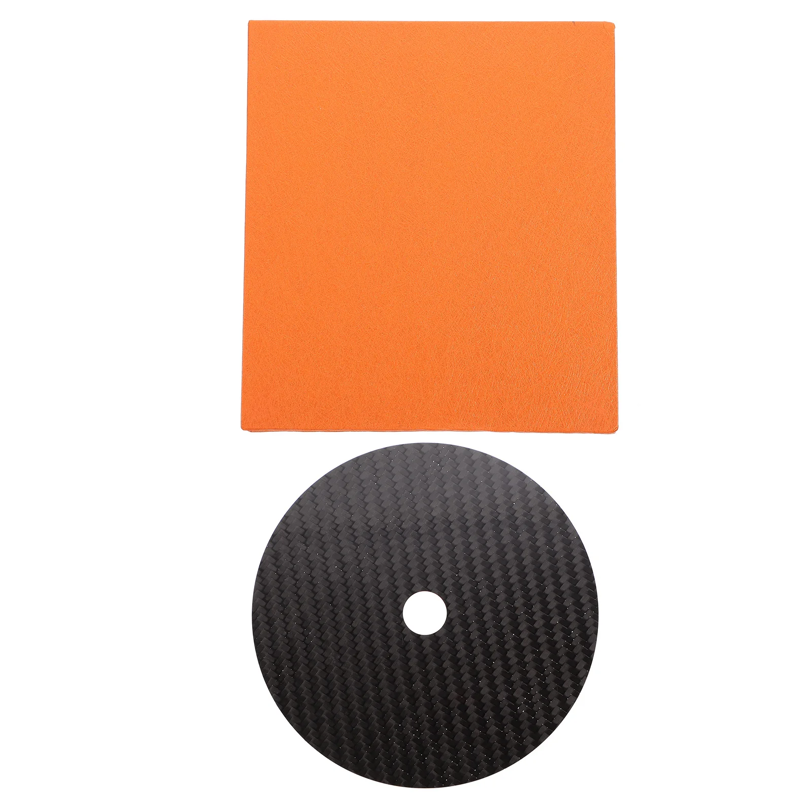Carbon Fiber Cd Platter Mat Cf-Cd.2 Compact Disc Tuning Cushion High Quality Vibration Reduction Disc Protection Ideal Gift Home