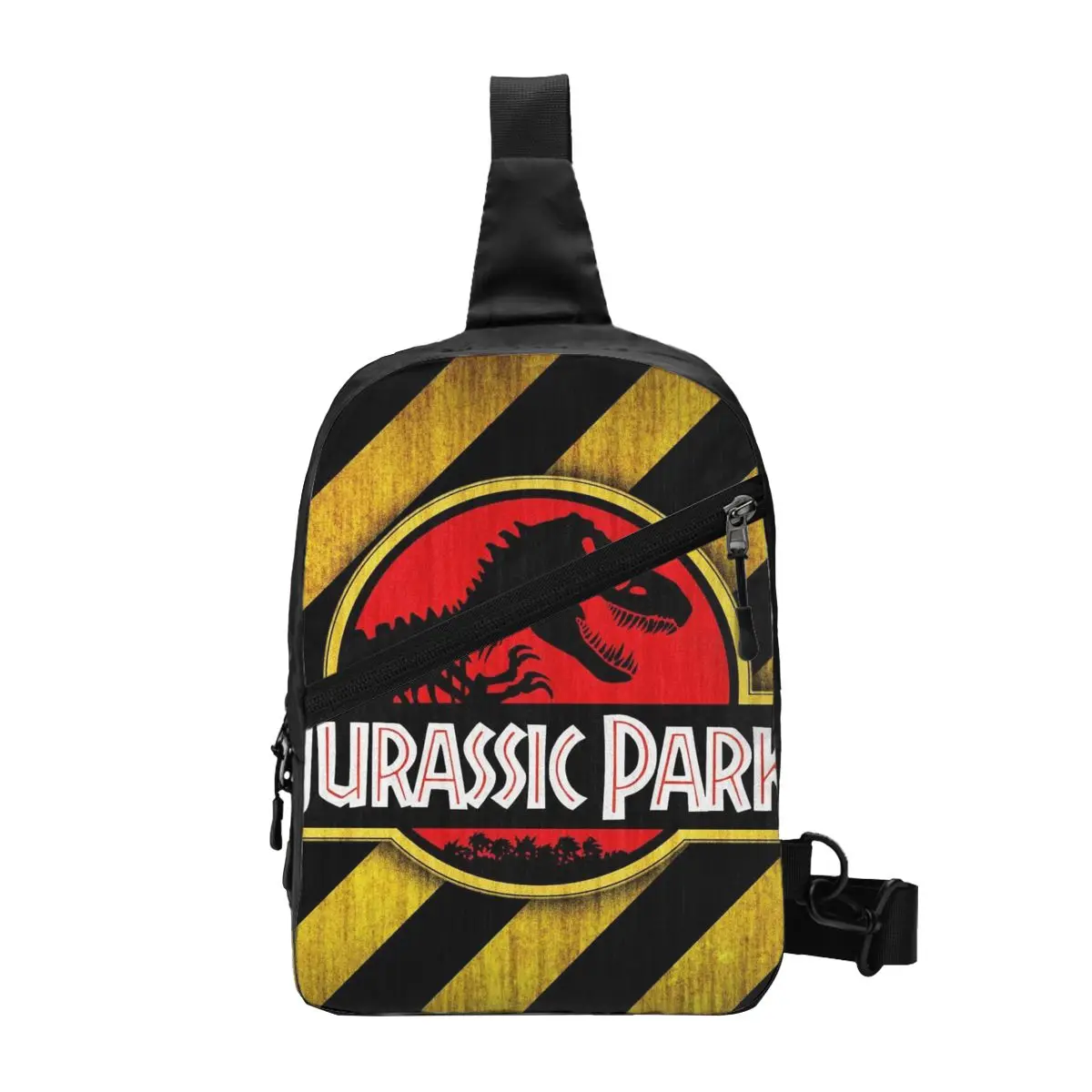 208.assic Parks-Sac à bandoulière dinosaure pour homme, sac à dos de poitrine, sac à bandoulière pour le camping et le vélo, mode mondiale initiée