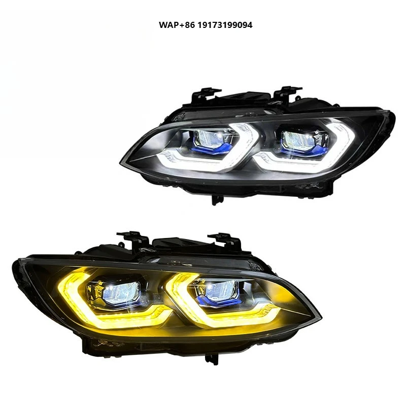 

Авто CSL желто-белый головной фонарь Drls для BMW E9X E92 E93 M3 2006-2009 передние фары Pre Lci Style 335i 330i