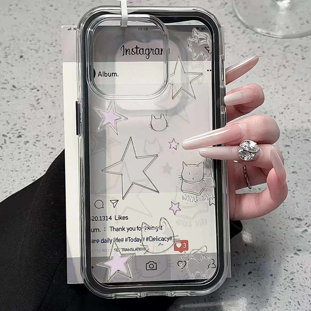 Niedliche Katzen-Handyhülle mit einfachen Linien für Samsung Galaxy S26 Ultra S25 S24 edge s22 s23 Plus FE A57 A54 A55 A16 A35 A36 A37 5G Cover – Detail 2