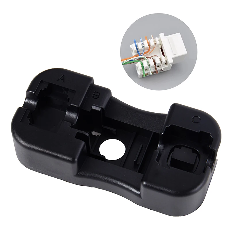 1Pc Universal RJ45 Cat6/Cat5E/Rj11/12 Keystone Jack Punch Down Stand Wiring Tool Module Holder