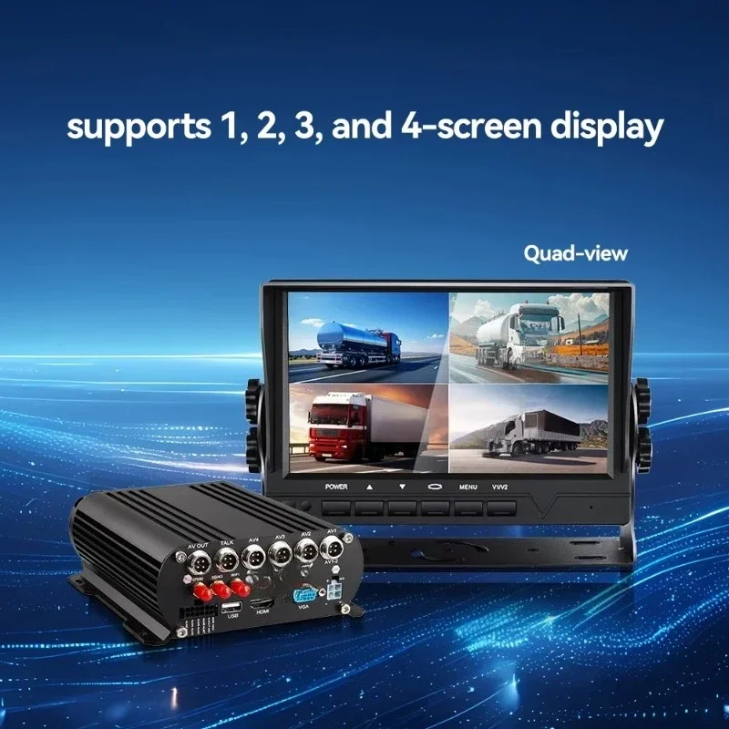 

4 Channel 4G WiFi GPS MDVR for Truck Car Fleet - Black Box Dash Cam, Remote Control, SD/SSD/HDD Support, Vehicle Recorder