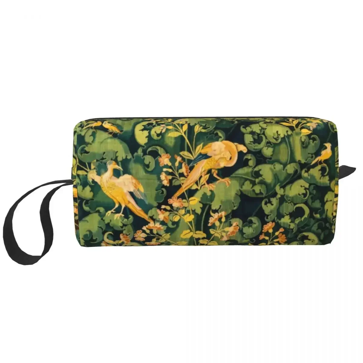 

William Morris Forest Animals Fox And Birds Cosmetic Bag Kawaii Big Capacity Floral Makeup Case Beauty Storage Toiletry Bags