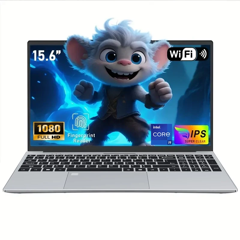 2026 Nieuwe laptop 15,6 inch Windows 11 Intel Core i9 9900 16GB RAM 1TB/2TB SSD vingerafdruksensor Studie Kantoor PC Gaming Laptops - afbeelding 1