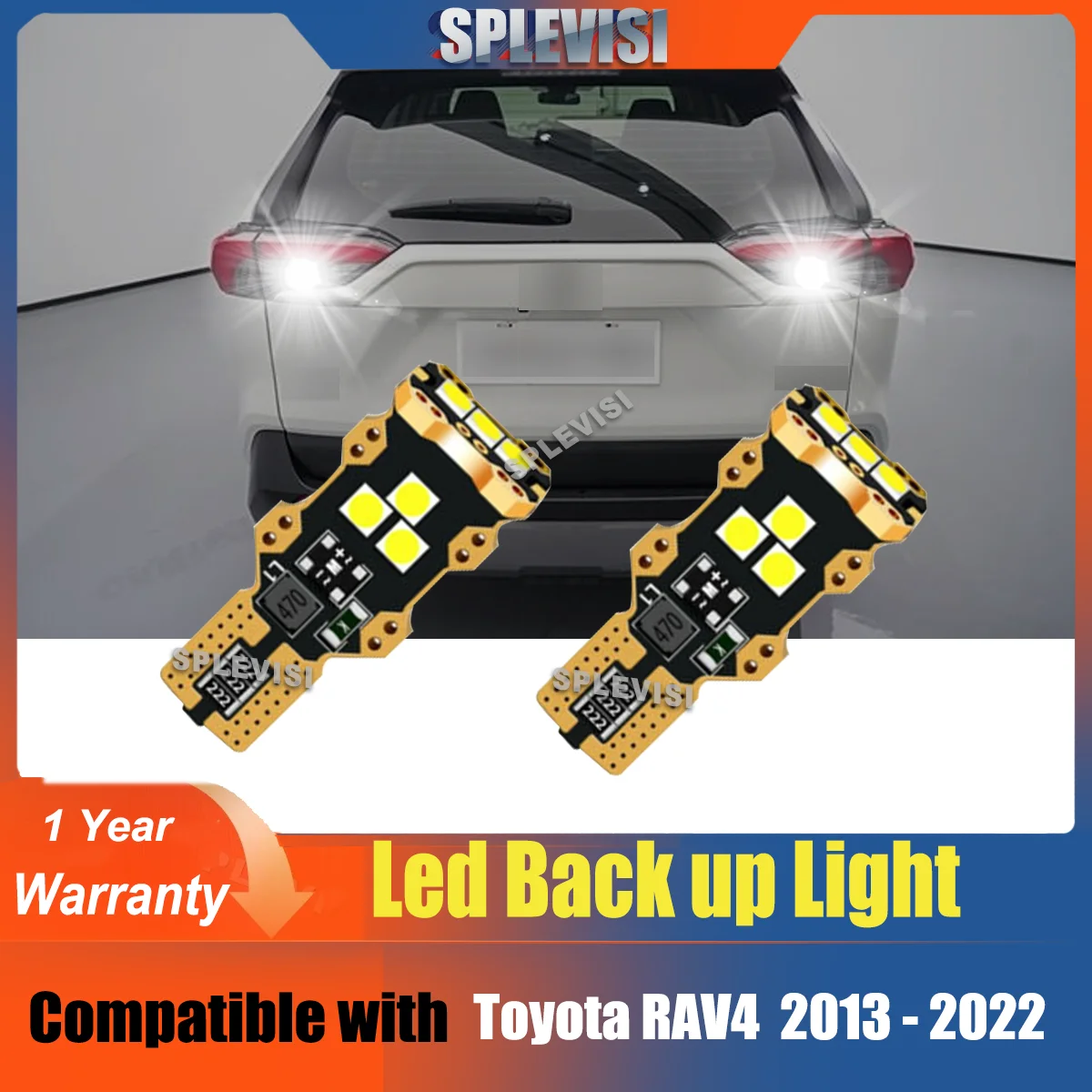 

Backup Light LED Bulb Canbus 12V IP67 Level Compatible With Toyota RAV4 RAV 4 2013 2014 2015 2016 2017 2018 2019 2020 2021 2022