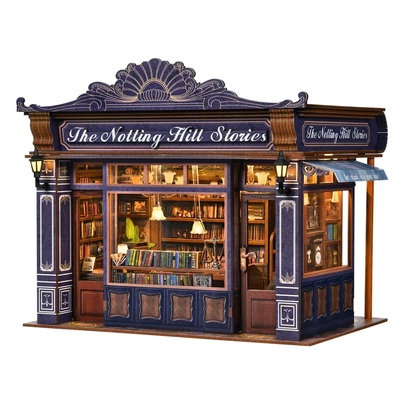 

Cabin model bookend 3D puzzle miniature scene creative gift building block