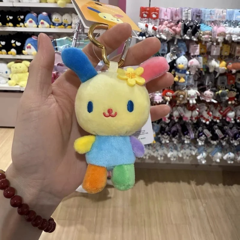 NEW 8CM Sanrio Usahana Plush Doll Keychain Anime Bunny Rabbit heart Keyring Bag Pendant Toy Doll gift Small Keyring Girls Toys view 4