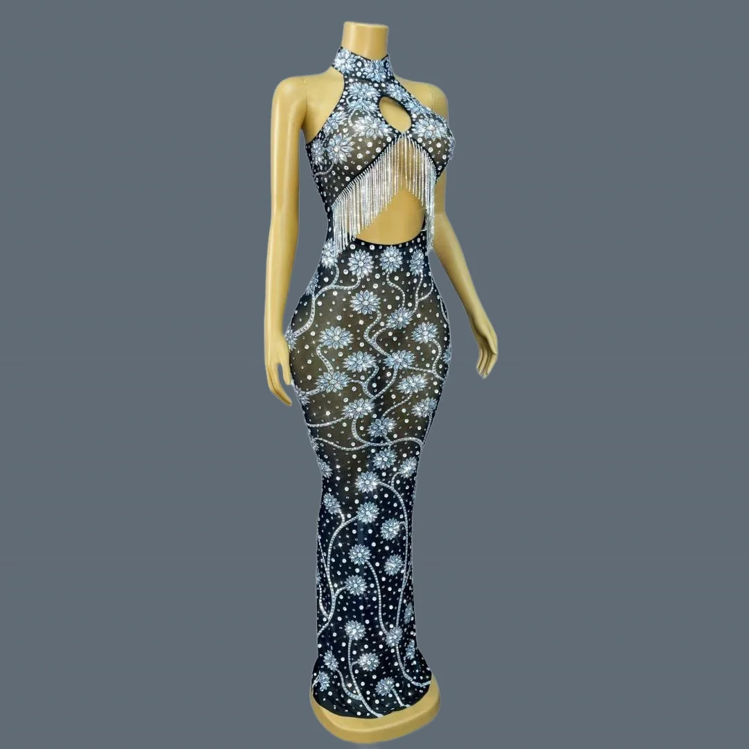 Mosanghua – robe longue de luxe ajourée, moulante, épaules dénudées, pour bal de Gala, tapis rouge, robe de soirée Sexy pour femmes, tenue de bal