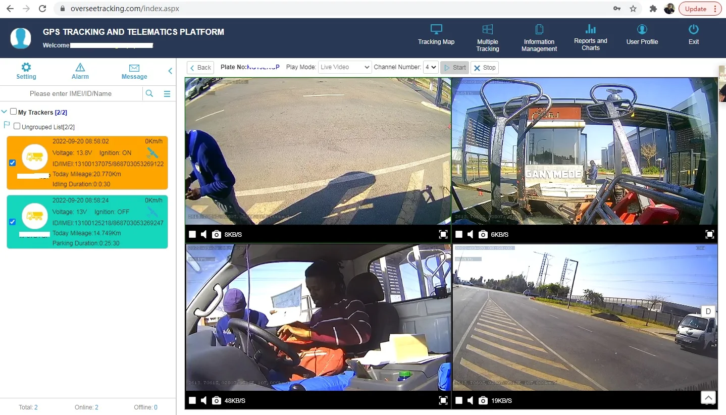 My Rope M598S DMS ADAS AI Technology Driver Behaviors Monitoring System Double SD Card(Maximum Of Single Card Is 128G