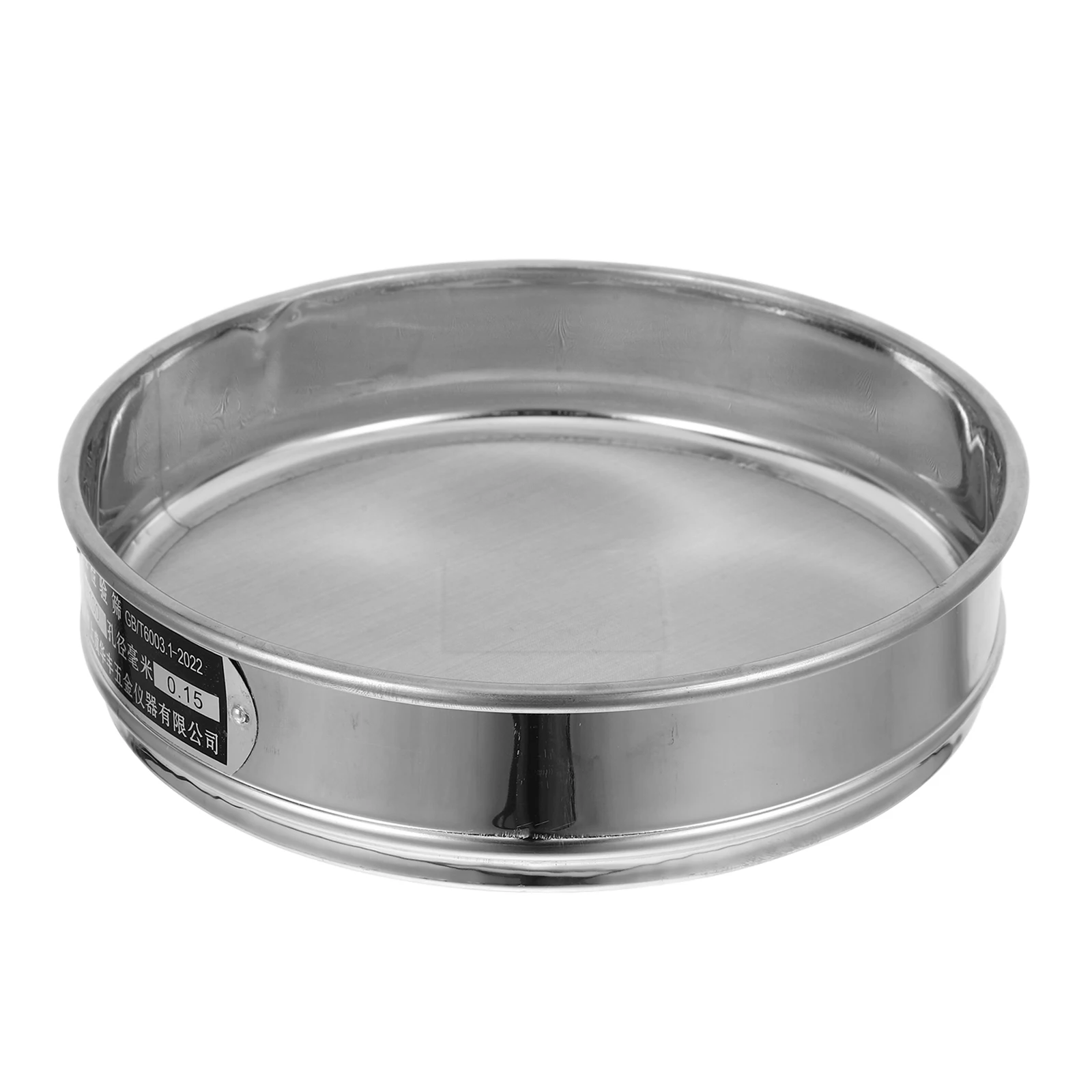 

Stainless Steel Flour Sieve 20cm Double Layer Mesh Sifter Lab Test Sieve Dirt Sifter Fine Holes Pan Soil Screen Gardening
