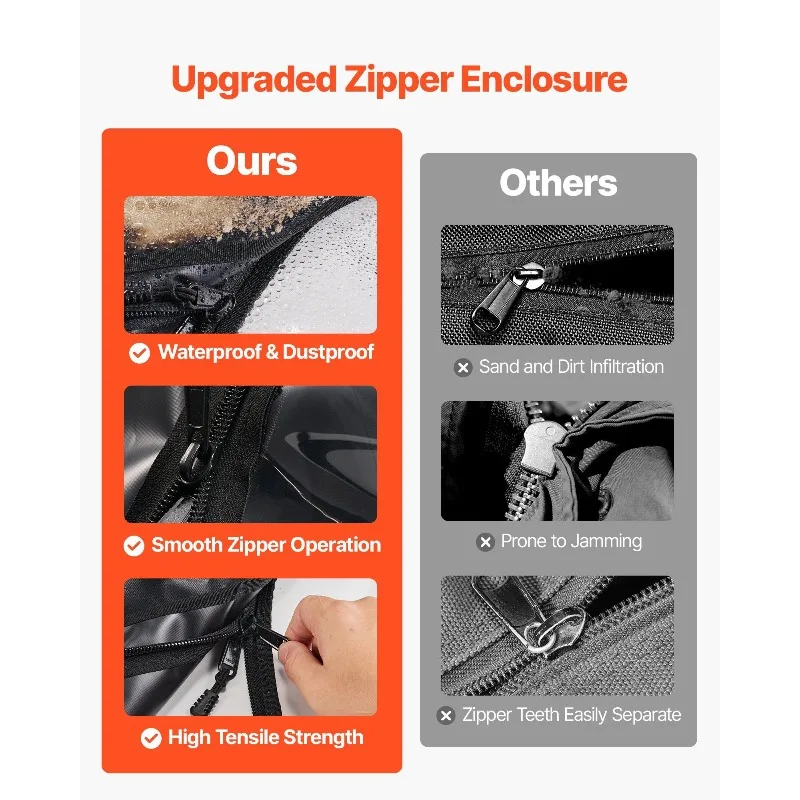 حاوية كابينة UTV للأبواب العلوية بسحاب لـ Can-Am Maverick X3 بمقعدين 2017-2025