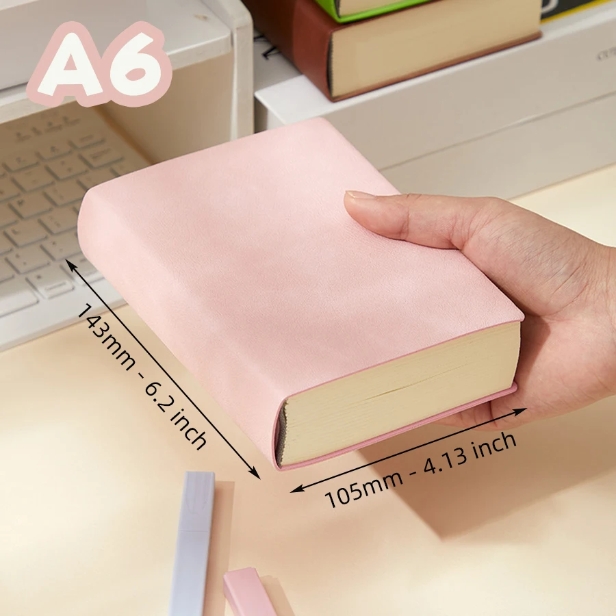 Super Thick Notebook (640pages) A6 Creativity Stationery Blank Notepads Pu cover School Office Supplies (Sketching and Graffiti)