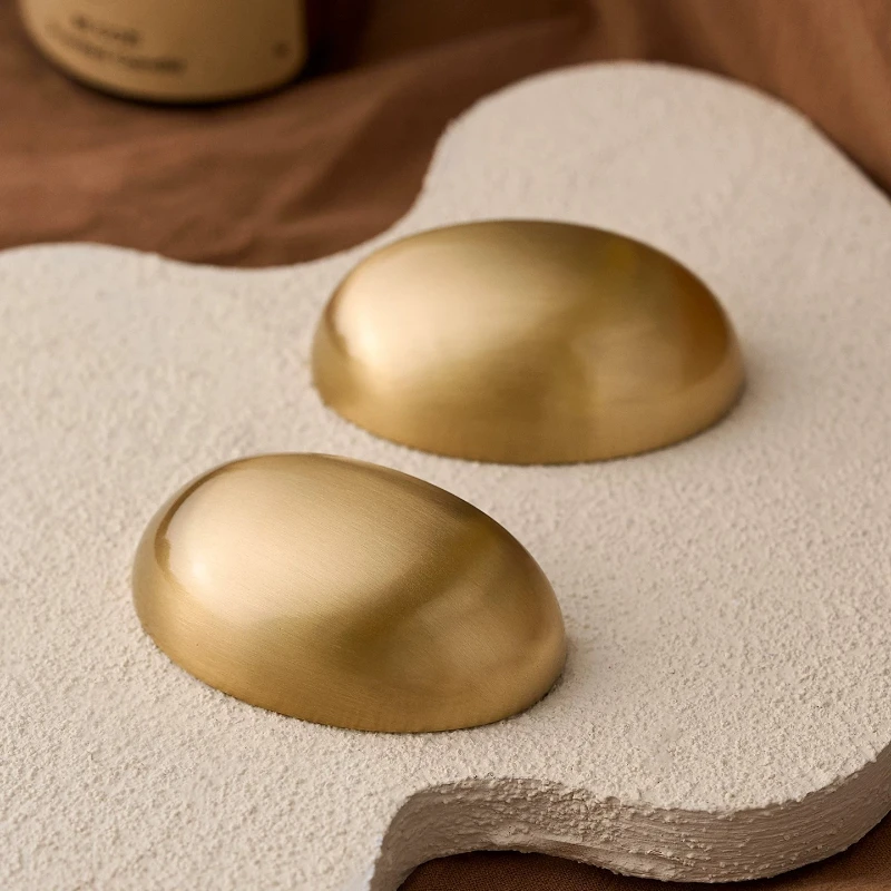 French Luxury Oval Shell Drawer Handle Wardrobe Kitchen Pulls Cupboard Shoe Cabinet Knobs High-end Brass Cabinet Door Handles