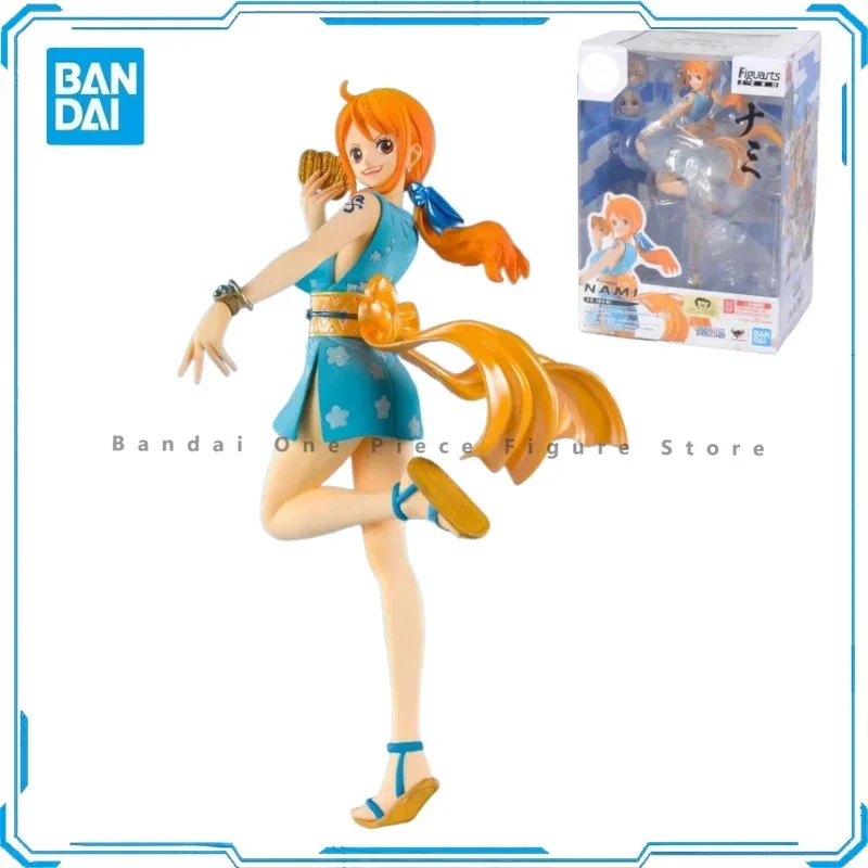 W magazynie Bandai oryginalne Figuarts ZERO jednoczęściowy Ornament figurka na prezent Nami figurki anime Model dekoracyjny