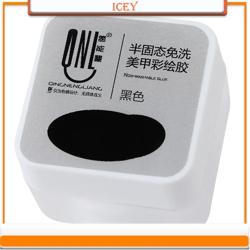 Icey Beauty เจลทาเล็บแบบแข็งเจลแบบกระป๋องเจลทาเล็บสีชมพูสีนู้ดติดทนนานทาเล็บเจลยูวีแข็ง