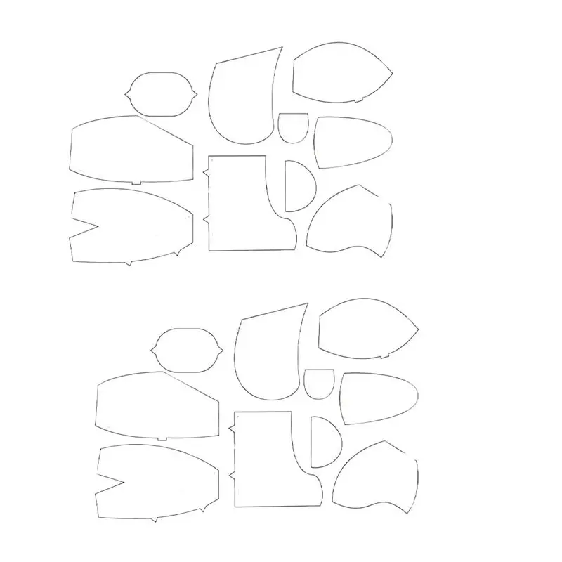 نمط الخياطة الدب الذاكرة 10 & 15 بوصة قالب الدب الذاكرة حاكم مجموعة نمط قالب الدب الذاكرة ، الذاكرة الاكريليك DIY 1 مجموعة سريعة- #1