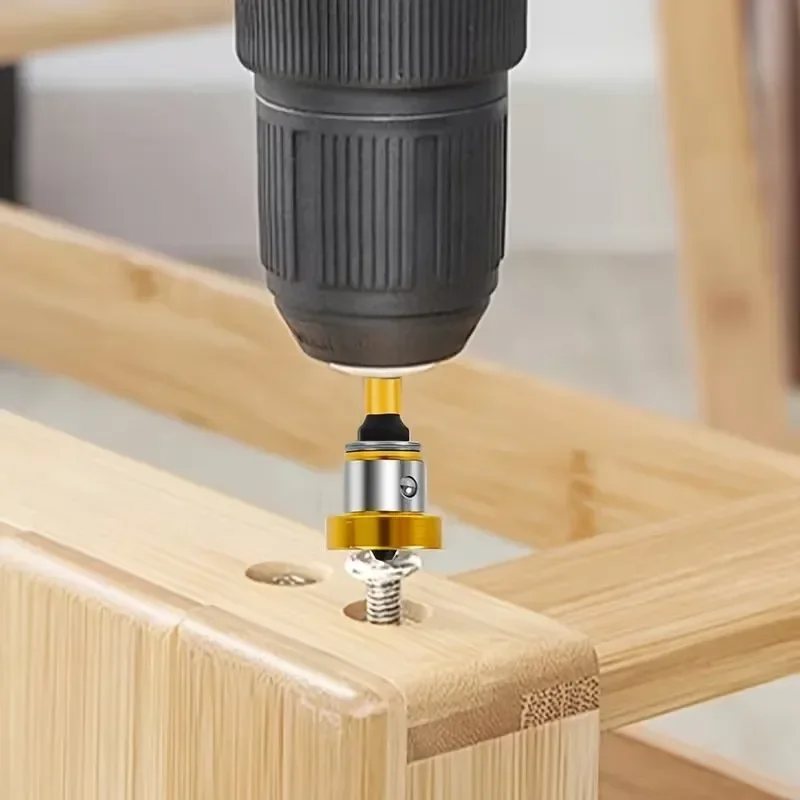 Positionierbare Schraubendreher-Bits aus Stahl, magnetisch, für Gipskartonplatten, Trockenbau, zur Schraubenpositionierung, Bohrwerkzeug – Detail 2