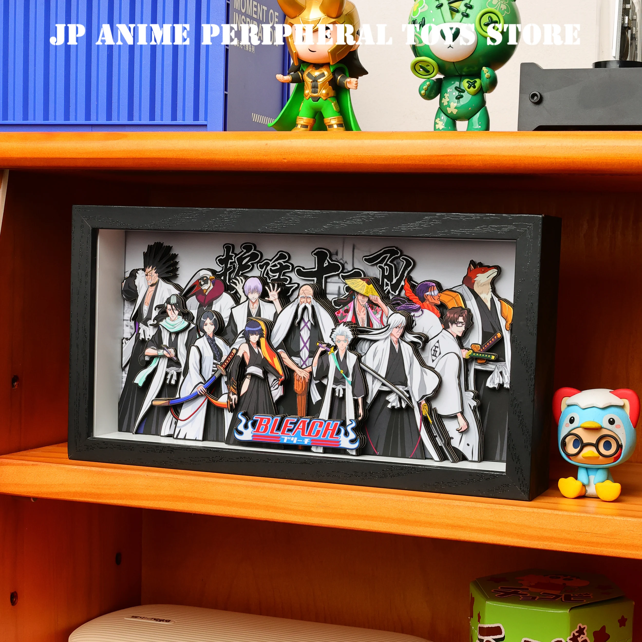 

New Anime BLEACH 3D Art Painting Kurosaki Ichigo Cartoon Figure Collect Picture Handmade Desktop Decora Fans Gift