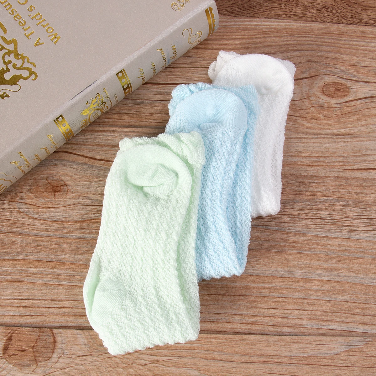 

Summer Mosquito-repellent Long Socks over The Knee 3 Pairs Durable Breathable Anti-slip Elastic Long