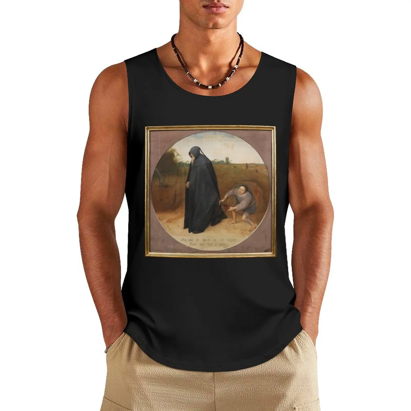 The Misanthrope / Pieter Bruegel the Elder Tank Top gym accessories man bodybuilding for men