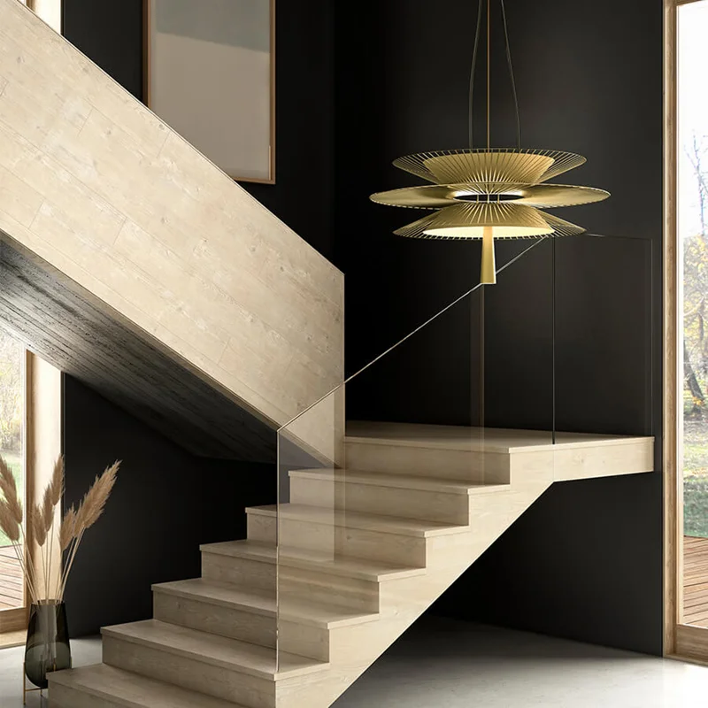 Gravity Origin Chandelier Luxury lustre black amd gold Flying Saucer Hanging Lamps for Dining Room kitchen suspension Lighting