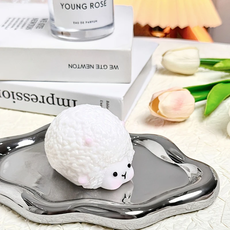Squishy Creme Schaf Squeeze Spielzeug Niedliche Tiere Zappeln Spielzeug Super Weiche Fett Schafe Dekomprimieren Geschenk Stress-linderung Hand Entspannende Spielzeug