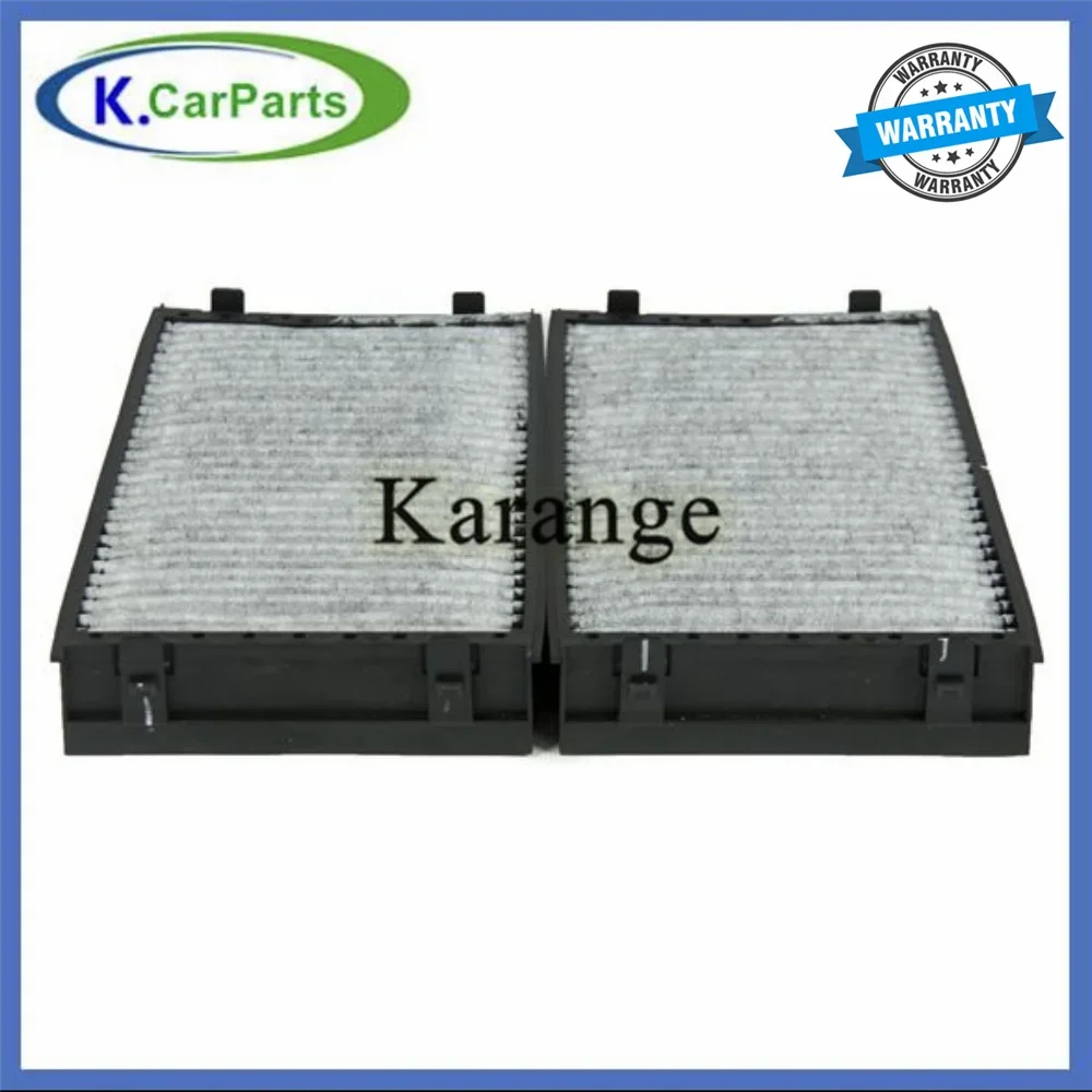 2X Cabin Air Filter For BMW E70 X5 E71 X6 F01 F02 F07 F10 Activated Carbon ABS 64316945586 64316945585 64119248294 64316804939