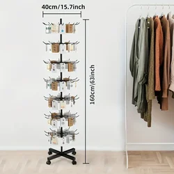 7 Layer Store Display Stand Spinner, Jewelry Key Chain, Socks and Hats, Toy Display Removable Store Spinner