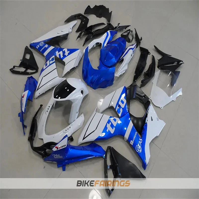 4Gifts New ABS Bike Fairings Kits Fit For SUZUKI 1000 K9 2009 - 2016 09 10 11 12 13 14 15 16 L3 L4 Bodywork Set Blue White