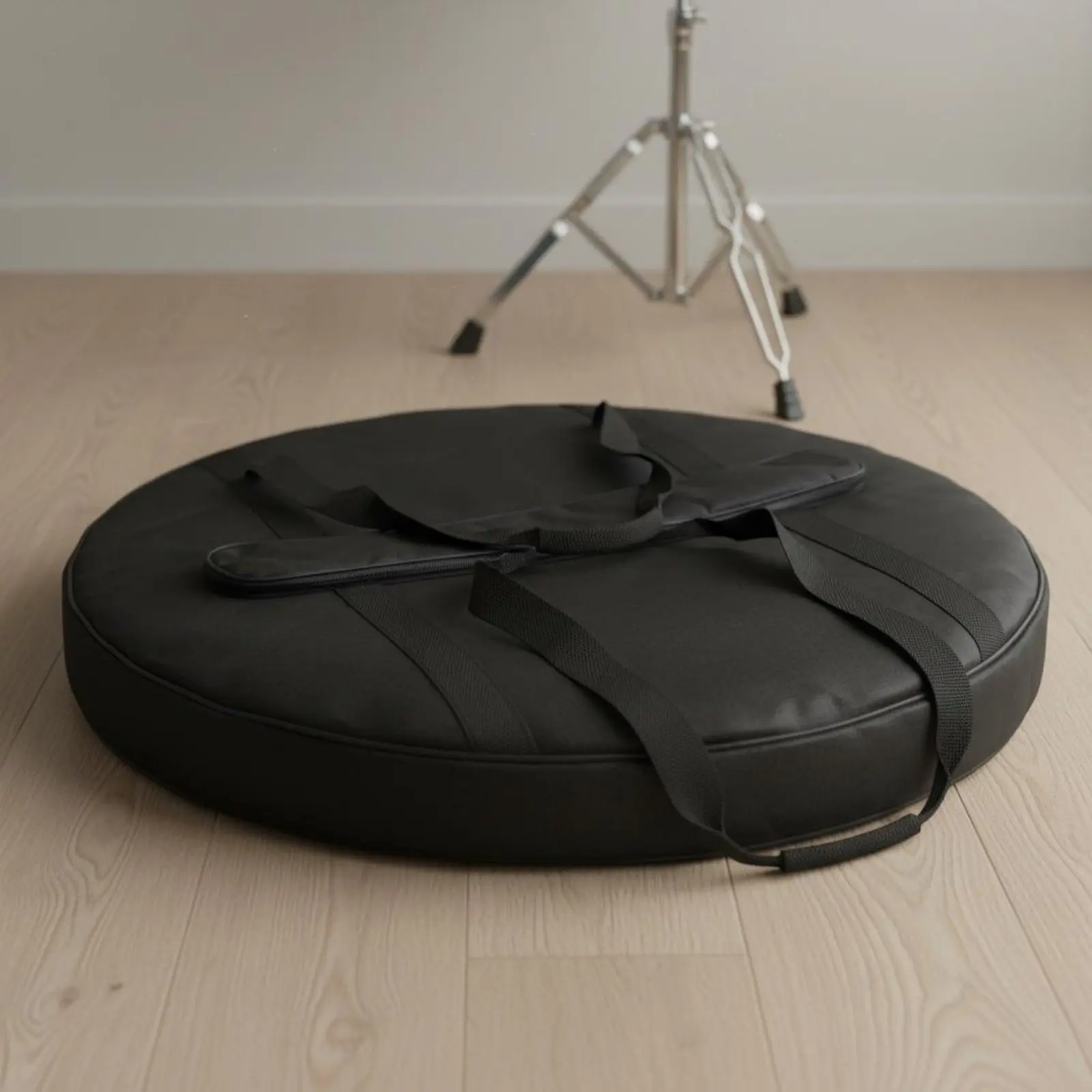 Padded Gong Bag Shockproof Sea Drum Bag Cymbal Carrying Case Sturdy Duty Hand Drum Case Wear-Resistant for Percussionists