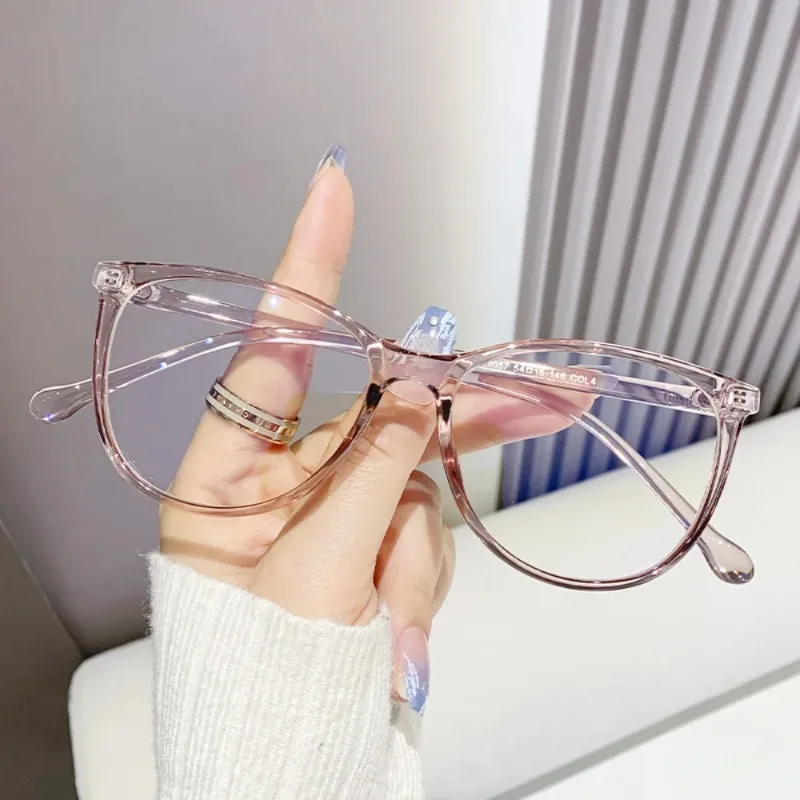 New Fashion Glasses for Women Retro Transparent Glasses Anti Blue Light Eyeglass Frame Luxury Brand Design Four Seasons Spectac