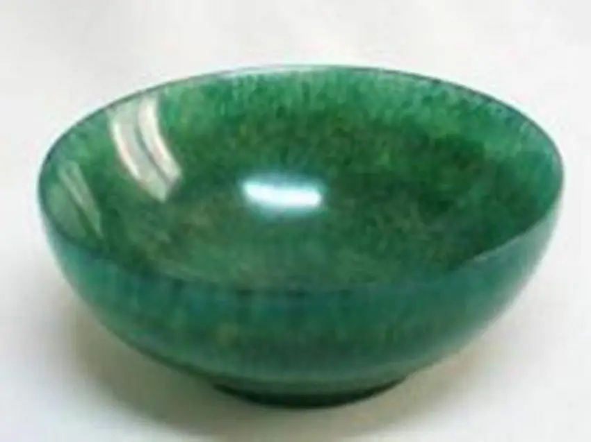 105mm Rare Chinese Hetian Jade Green Jade Carving Tea Bowl Exquisite Jade Bowl Home Ornament