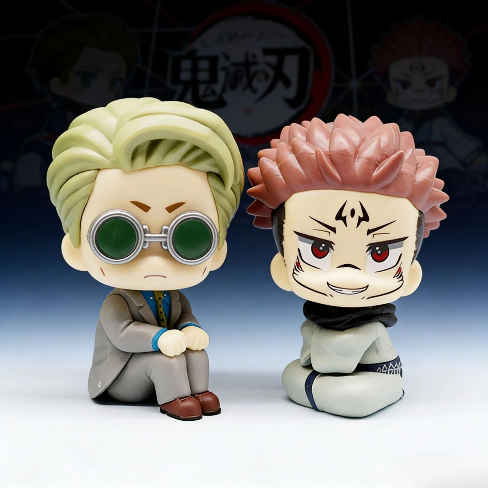 10cm Jujutsu Kaisen Anime-Figur Look Up Chousou Actionfigur Q-Version Satoru Gojo/Geto Suguru Figurine PVC Sammlerstücke