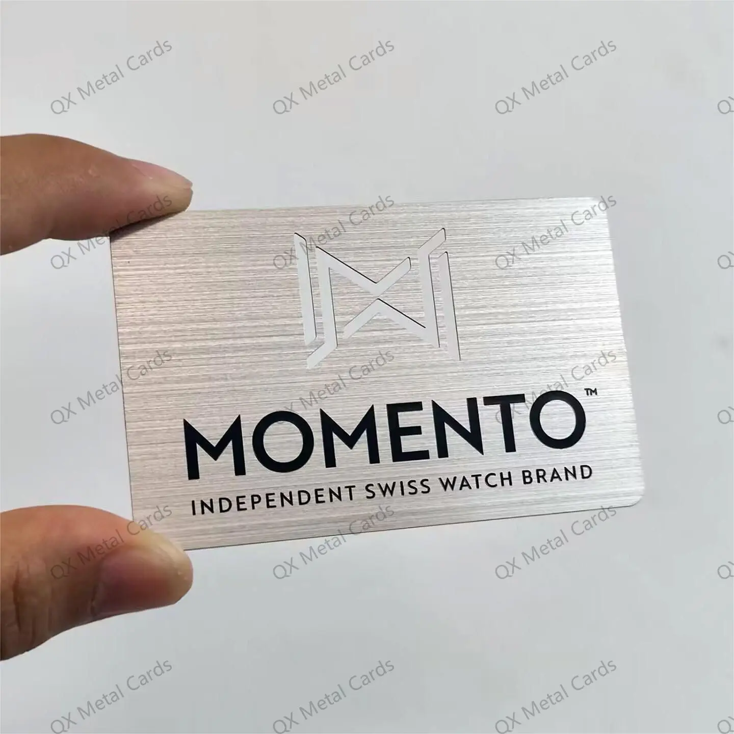 1.0MM Thick Brushed Stainless Steel Metal Business Cards