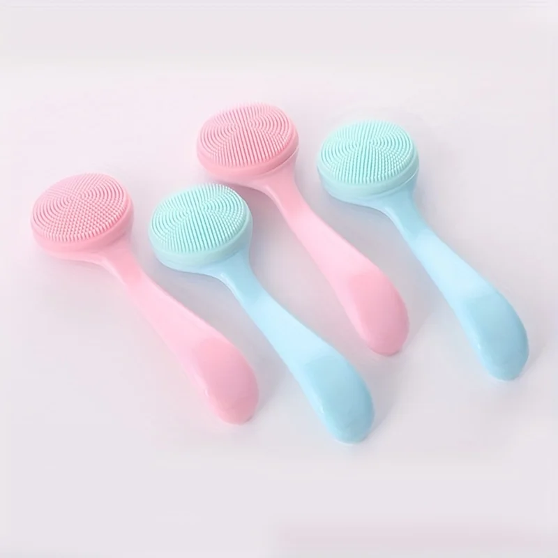 Soft silicone hand-feel face wash brush makeup remover blackhead cleansing tool portable beauty tool