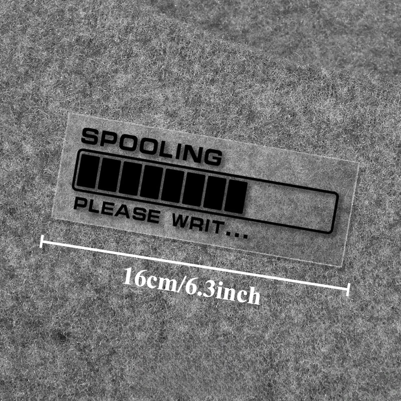 2pcs Spooling Loading Bar Vinyl Sticker, Waterproof UV Resistant Decal for Car E-bike Motorcycle Luggage Decor, Holiday Gift