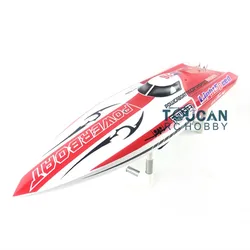 DTRC Toucanhobby E26 Fibra di vetro Rosso Elettrico da corsa PNP RC Barca con motore Servo ESC SENZA batteria