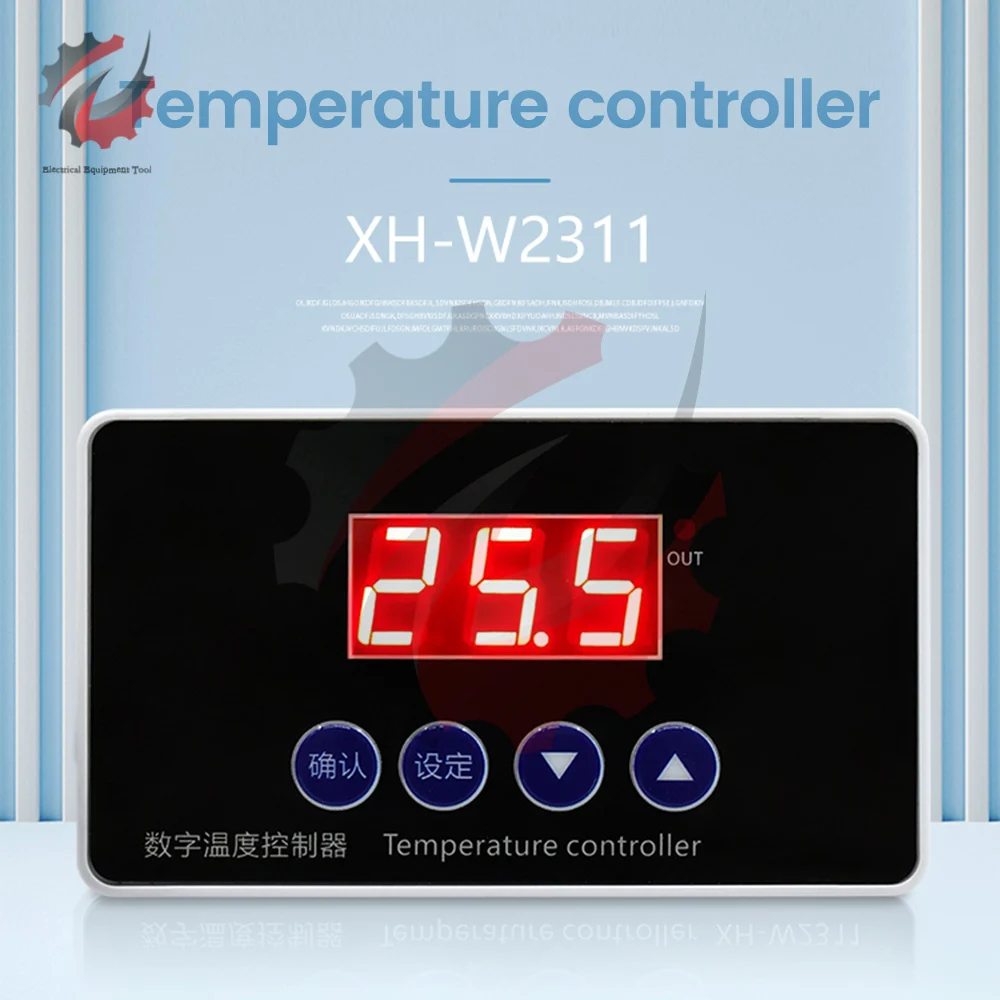 XH-W2311 Digital Thermostat -50-120℃ Temperature Controller Waterproof/Plastic Probe Thermoregulator AC110-220V Incubator